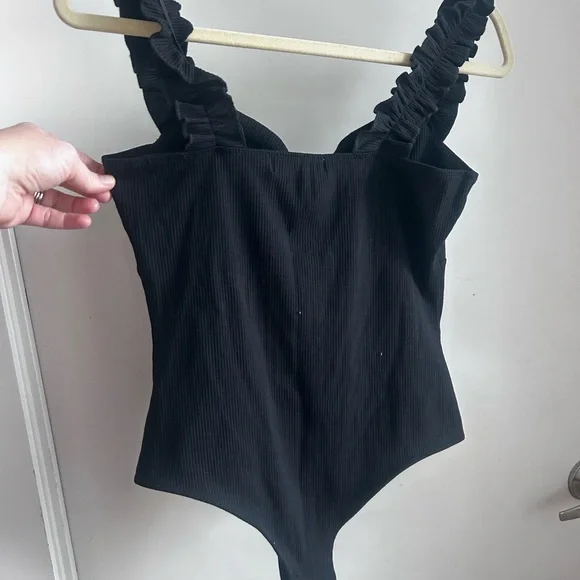 Black Ruched Swimsuit - Picture 2 of 3